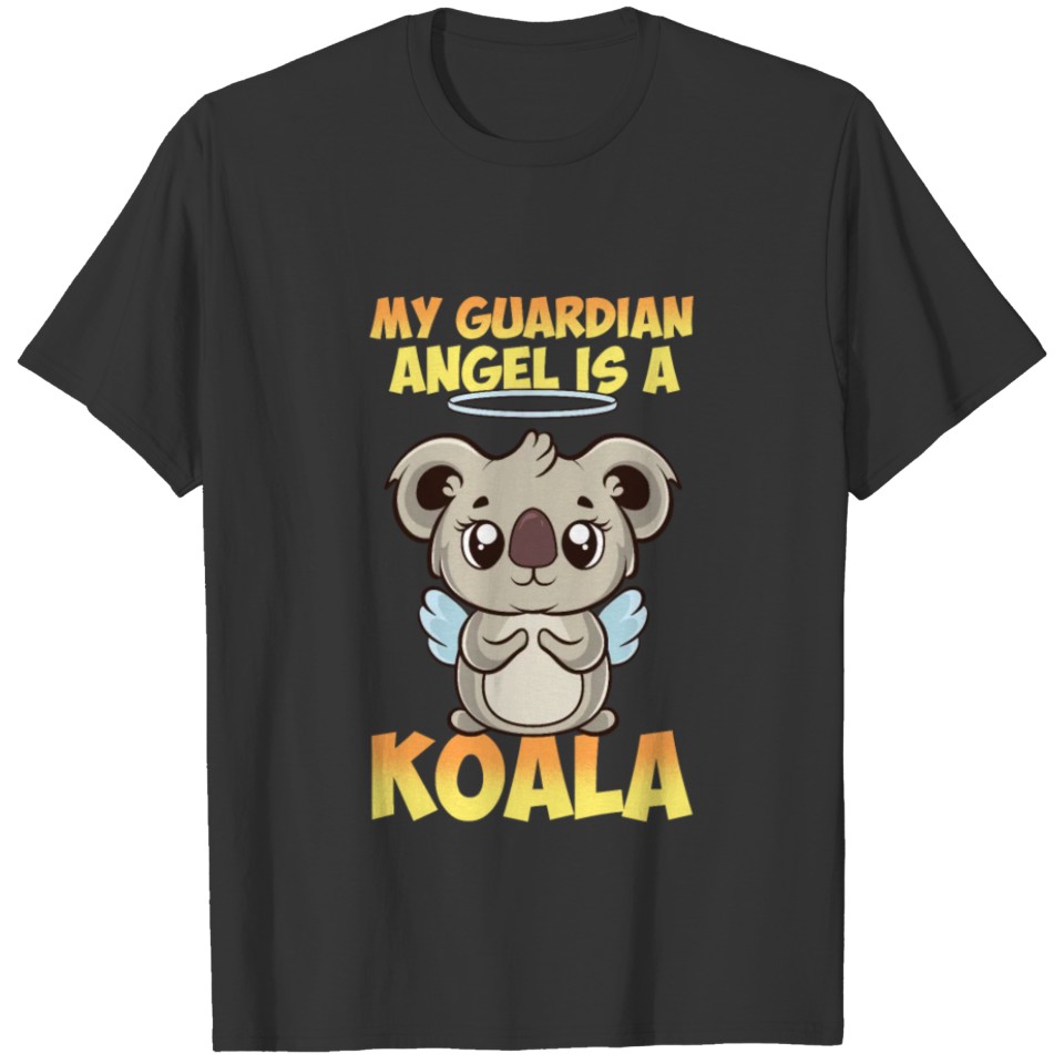 Koala - Guradian Angel Cute Wings - Zoo T Shirts