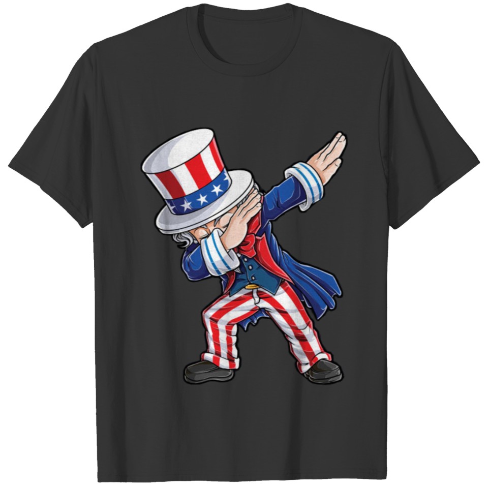 Dabbing Uncle Sam 4th of July T Shirts