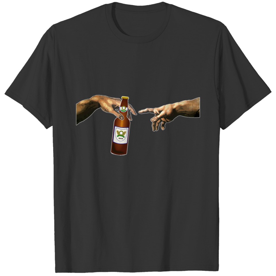 Michelangelo Beer Creation Funny Art T Shirts