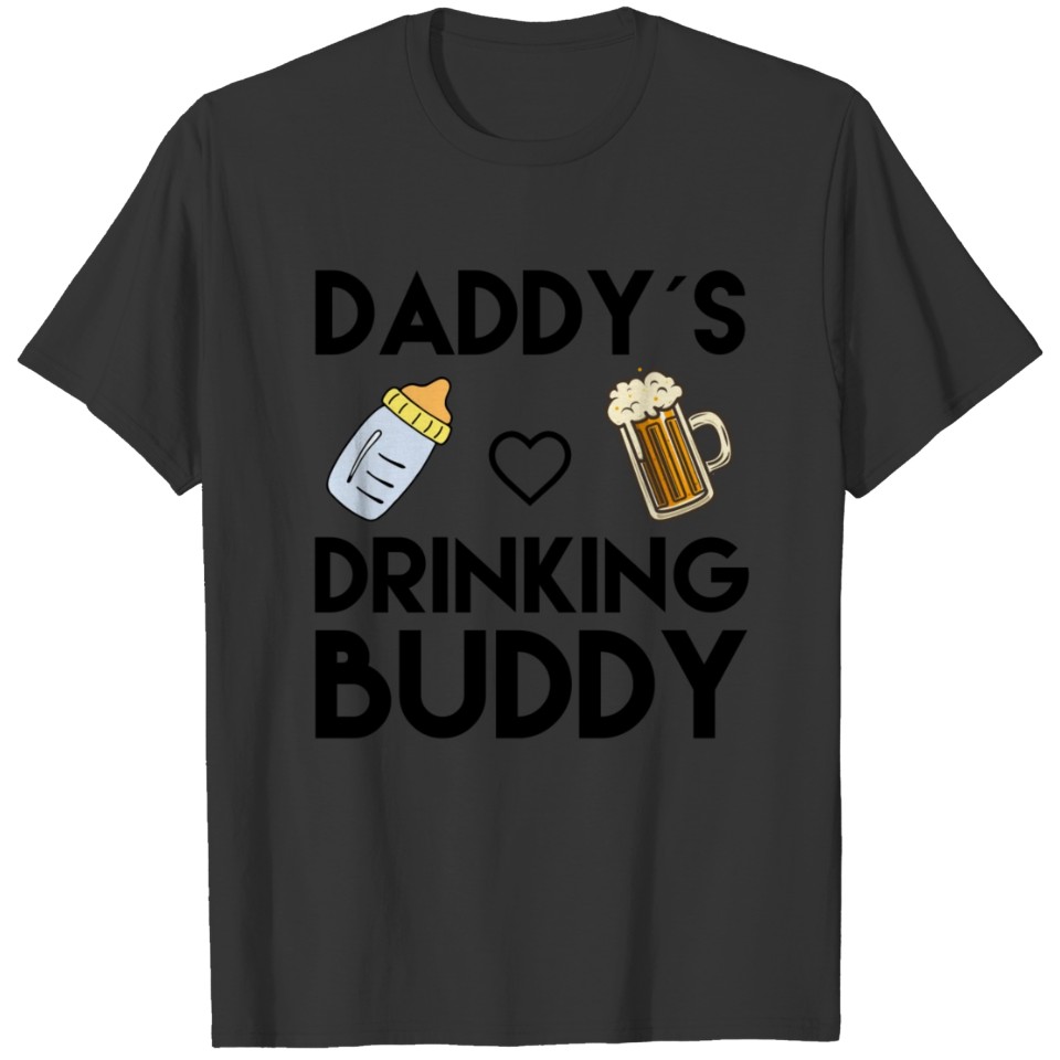 DADDY´S DRINKING BUDDY gift funny baby T-shirt