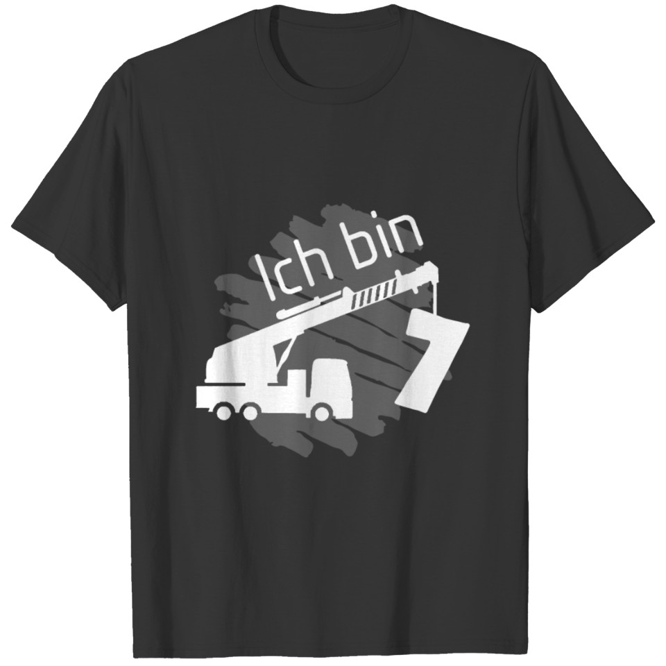 Kinder 7. Geburtstag Lastwagen T-Shirt Jungen 7 Ja T-shirt