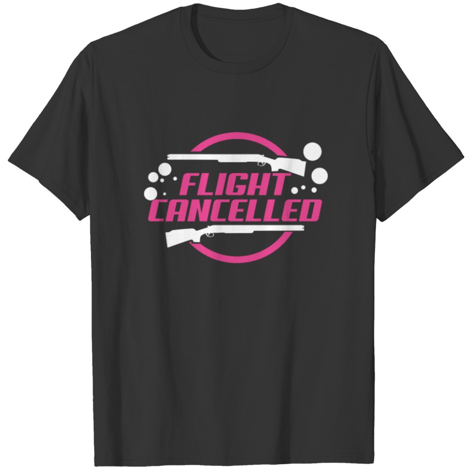 Flight Cancelled Wurfscheibeschießen für T-shirt