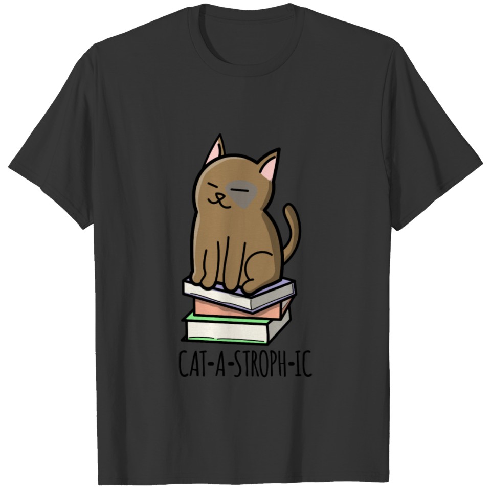 Siamese cat kittens teacher nerd books gift T Shirts