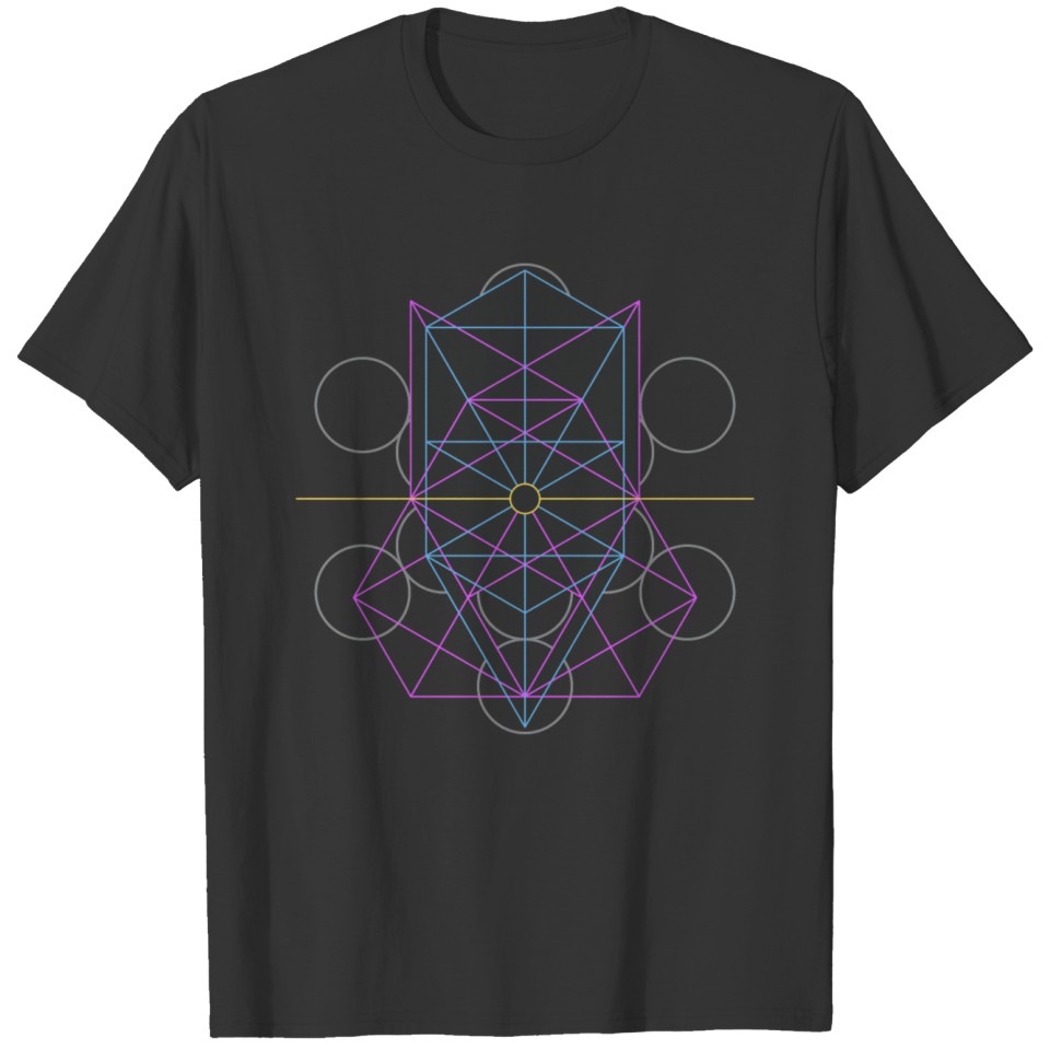 Cosmic Face, Tree of Life - Black T-shirt