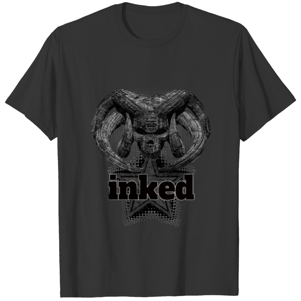 Biomechanic Skull Design from InkedStar T-shirt
