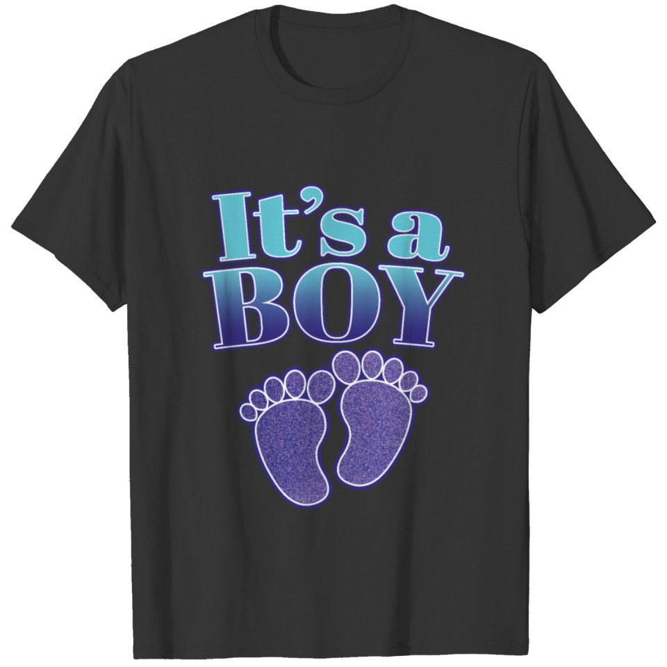 It's A Boy - Cute Gender Reveal Baby Shower Gift T Shirts