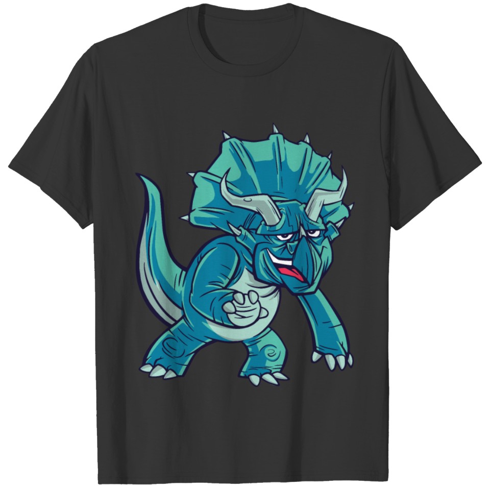 Blue Triceratops T-shirt