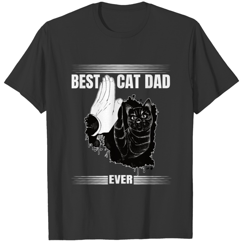 Best Cad Dad Ever Cats Cat Lover Gift T-shirt