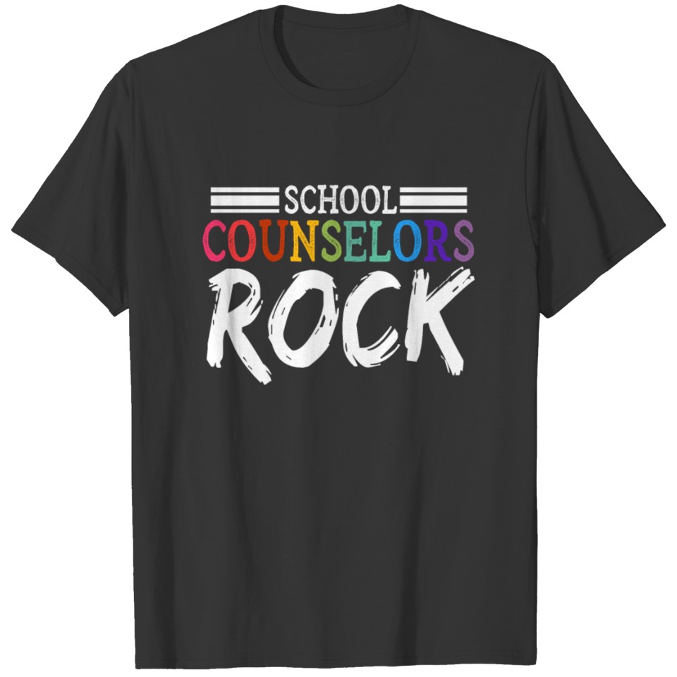 School Counselors Rocks Cute Gift T-shirt