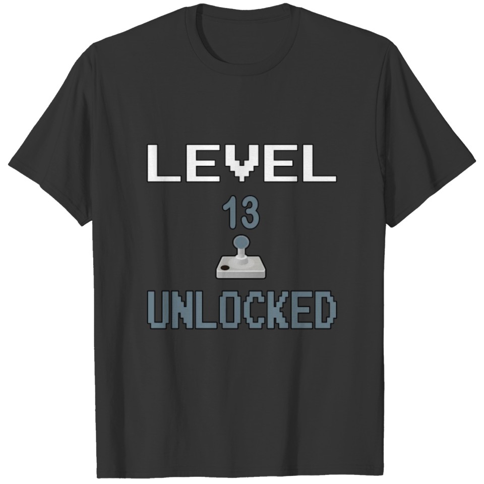 13th Birthday Level 13 Unlocked T-shirt