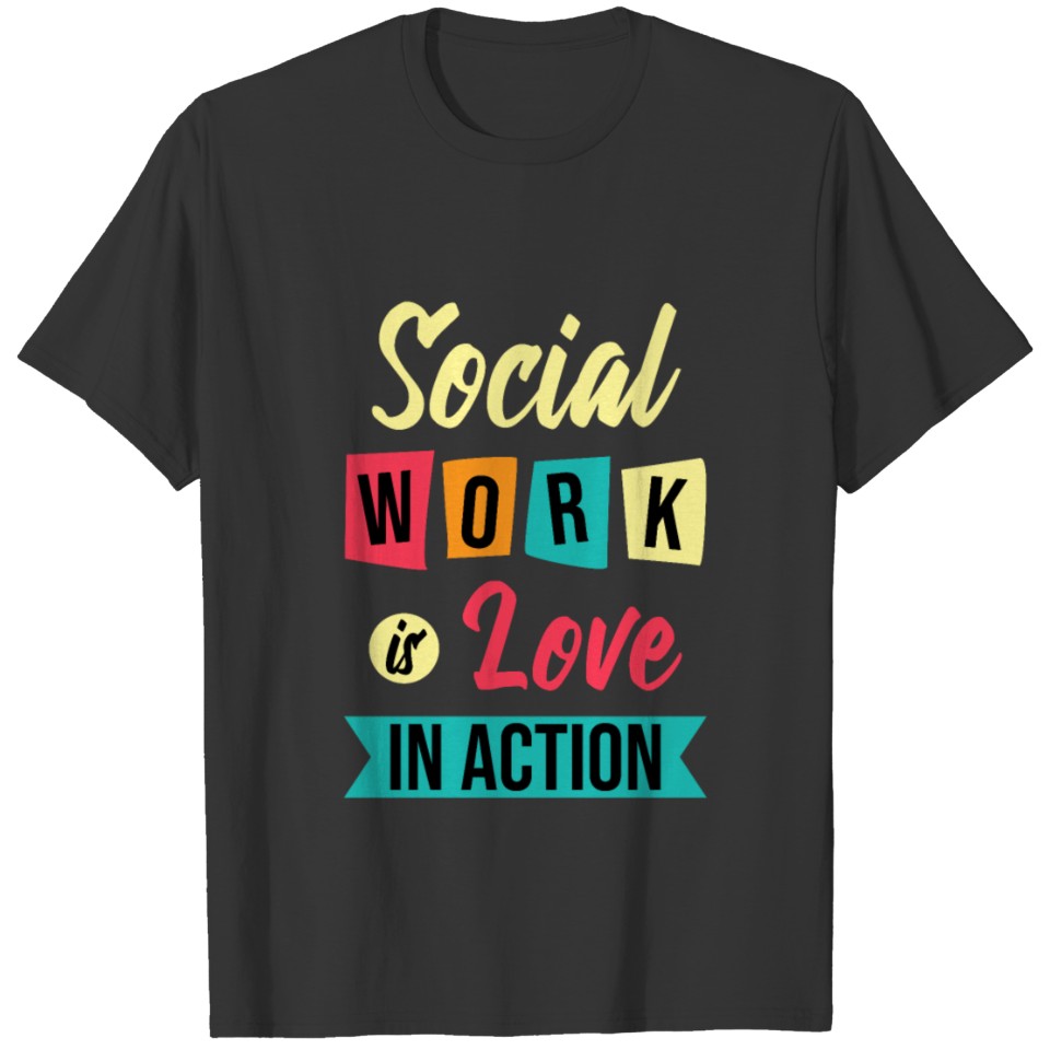 Love School Social Worker Gift Mental Health T Shirts