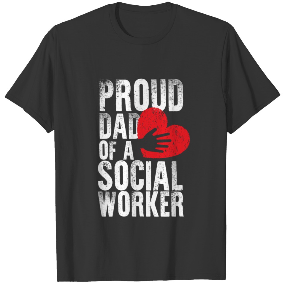 School Social Worker Dad Mental Health T Shirts