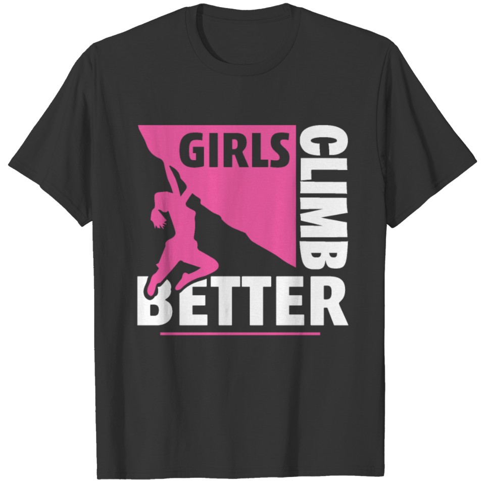 Womens Mountain Rock Climbing Shirt - Girls Climb T-shirt