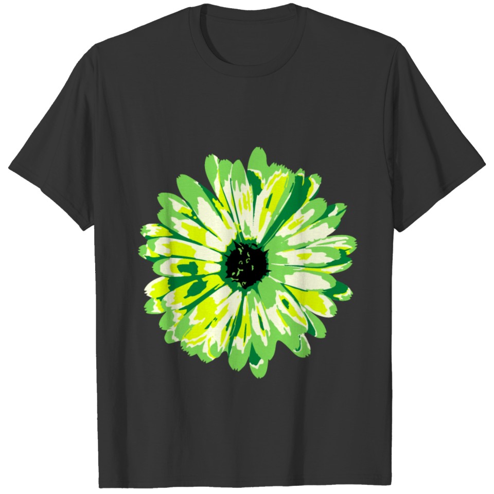 green flower T Shirts