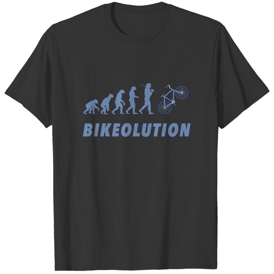 Bikeolution Evolution for bike rider and racing T-shirt