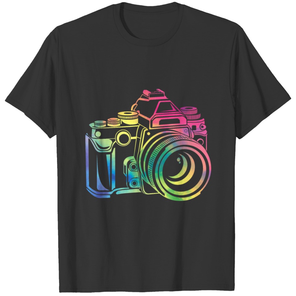 Colorful Camera Cameraman Photography T Shirts