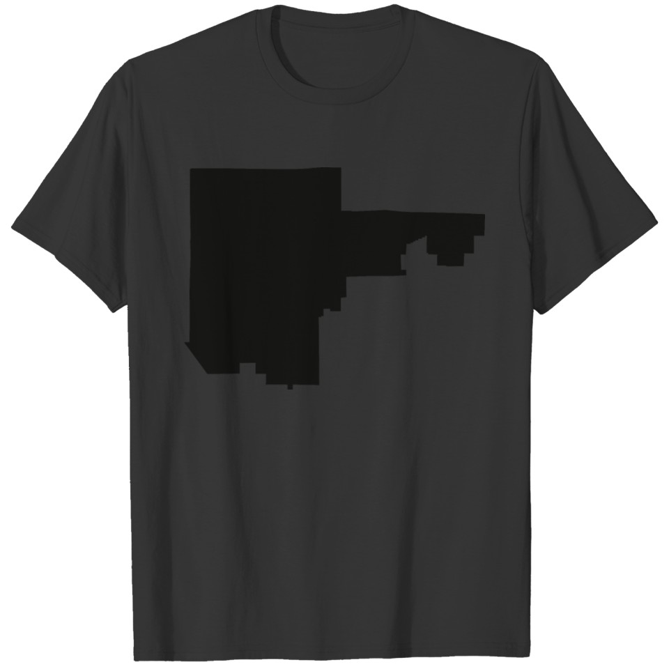 North Las Vegas Nevada city map black illustration T Shirts