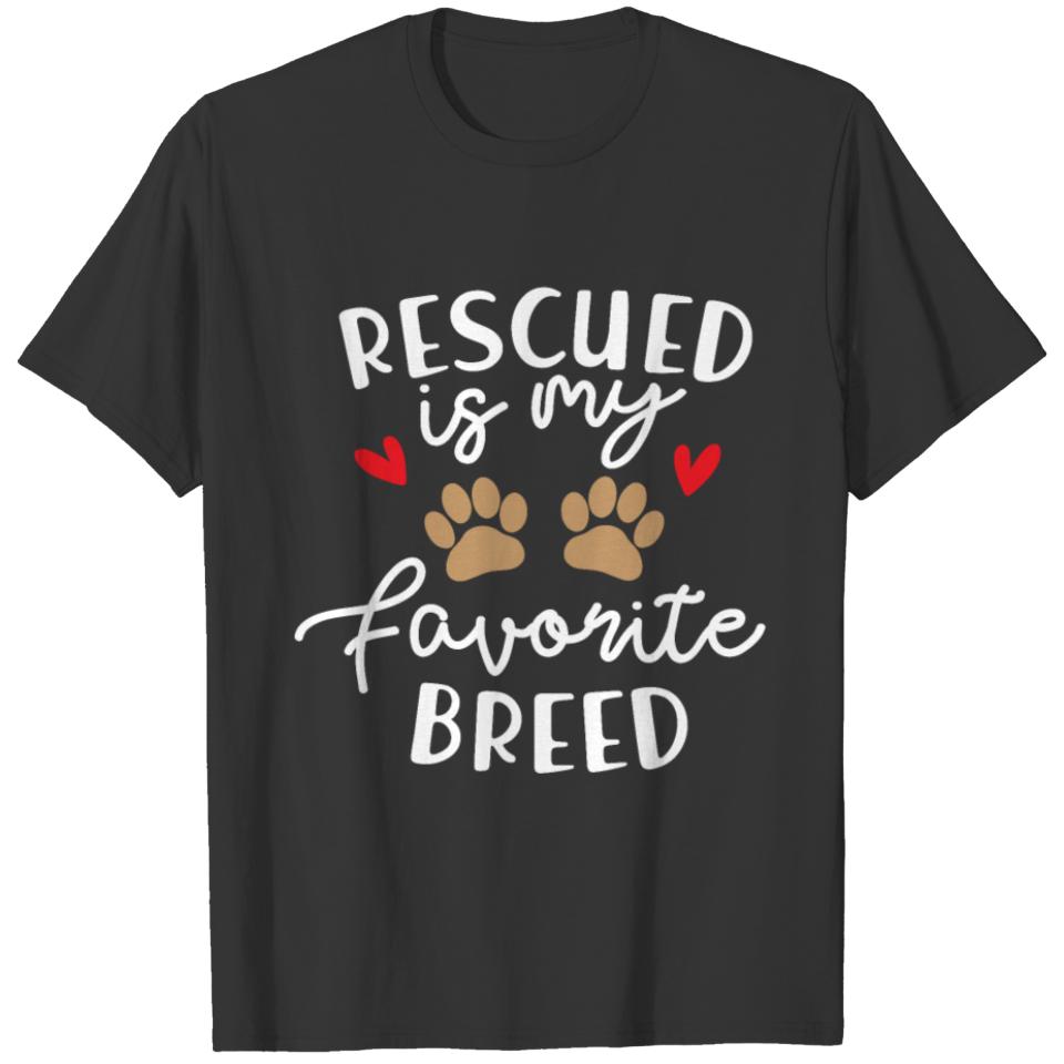 Rescued Breed Adopt Animals T-shirt