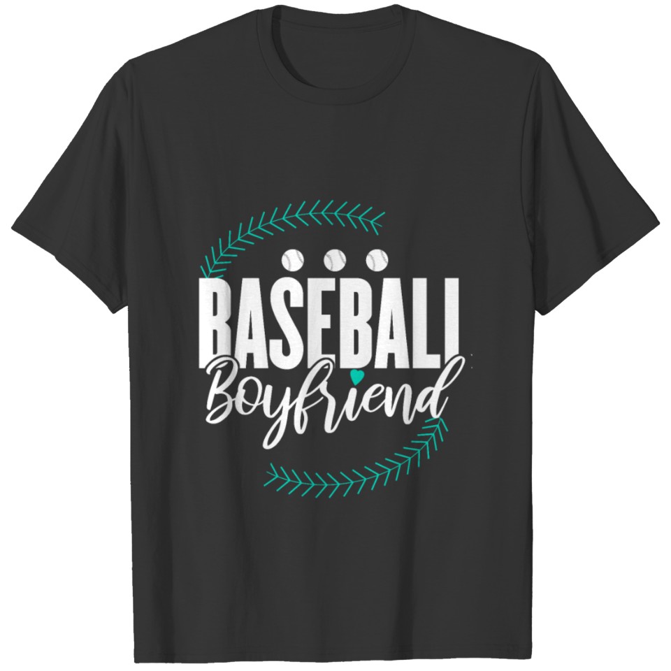 girlfriend boyfriend funny gift pair Baseball T Shirts