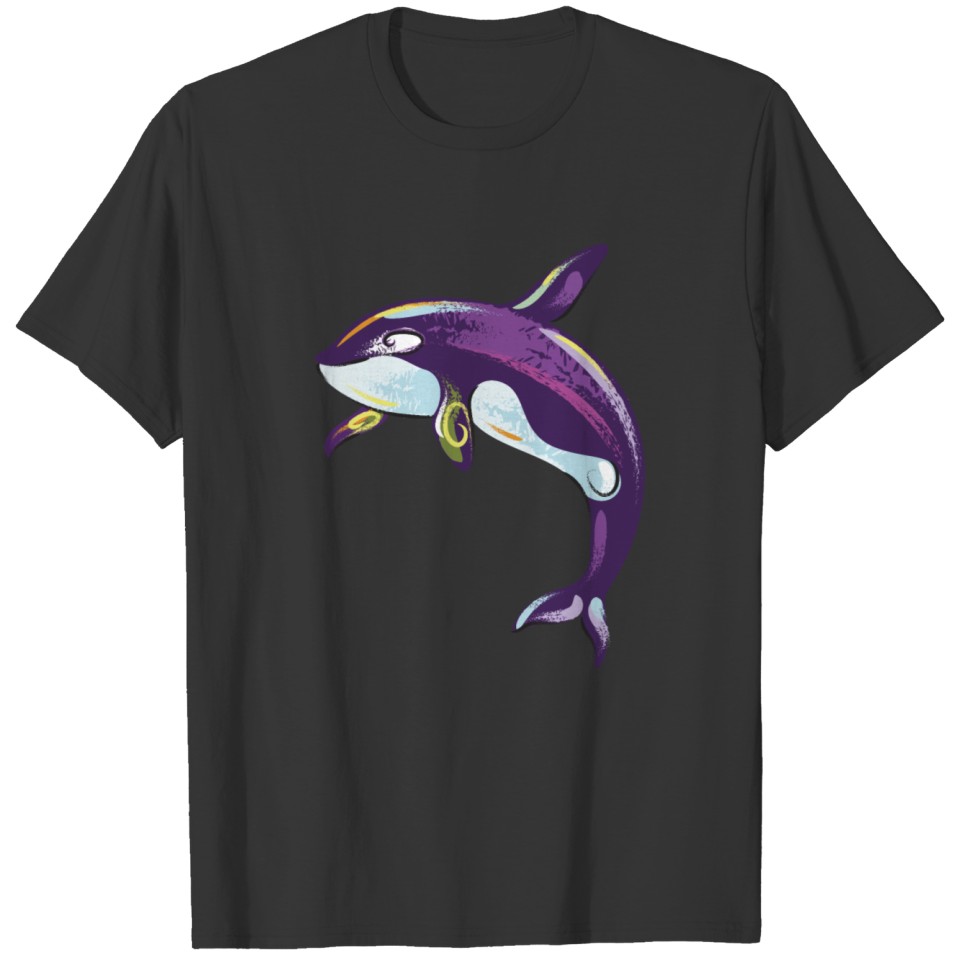 Purple Killer Whale T Shirts