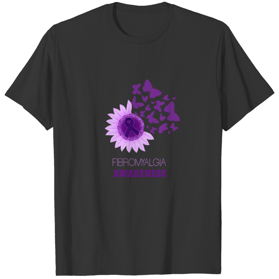 Sunflower Fibromyalgia Awareness T-shirt
