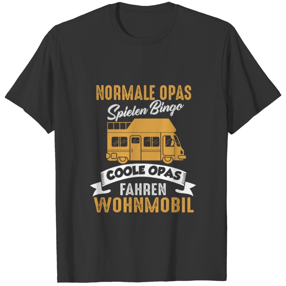 Cool Grandpas Drive Motorhomes - Camping Design T-shirt