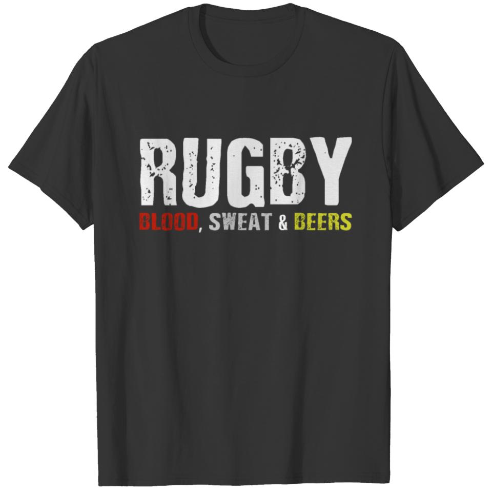 Rugby Blood Sweat And Beer T-shirt