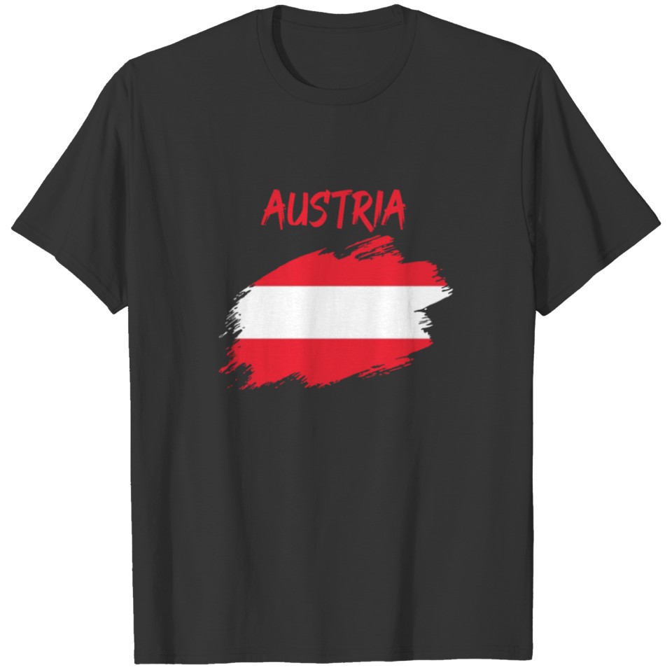 Austria flag banner Austrian T-shirt