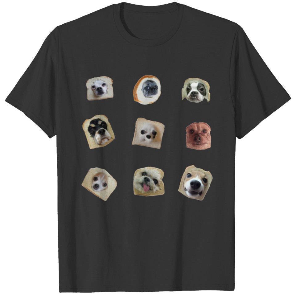 Bread Face Dog T-shirt