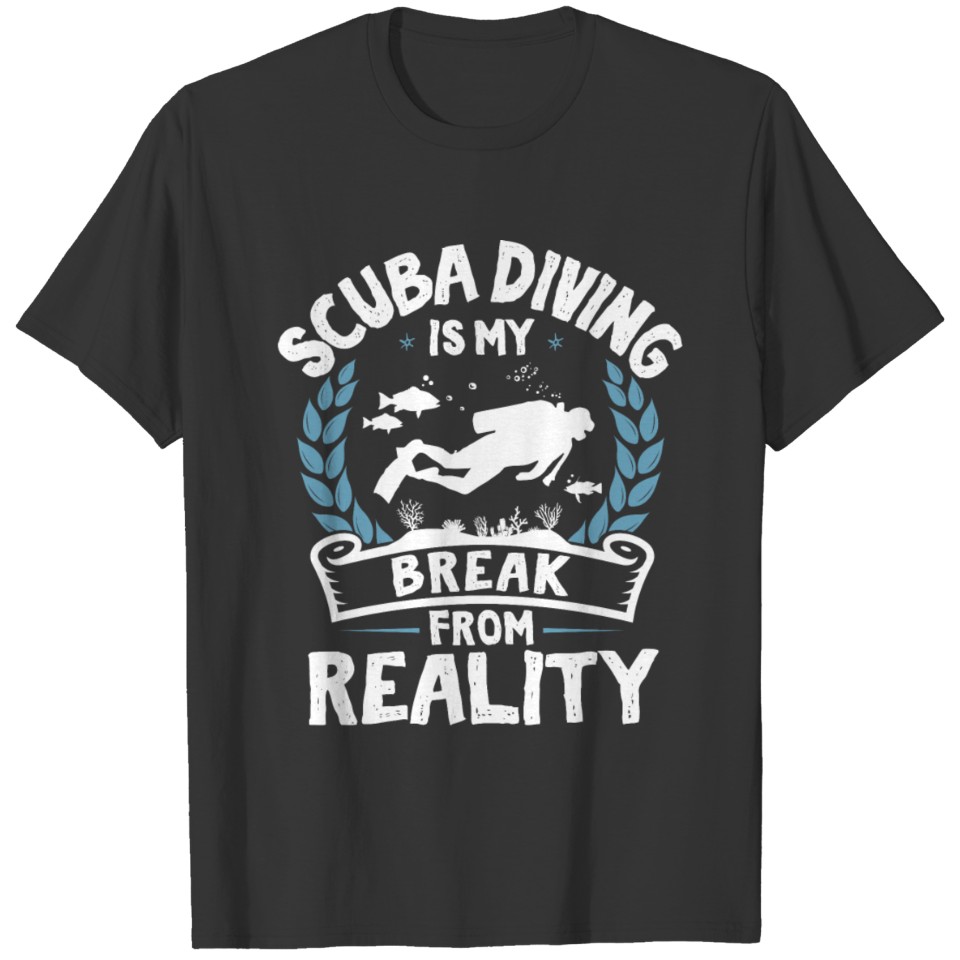 Awesome Funny Rather Be Diving Comic Diver Gifts T-shirt