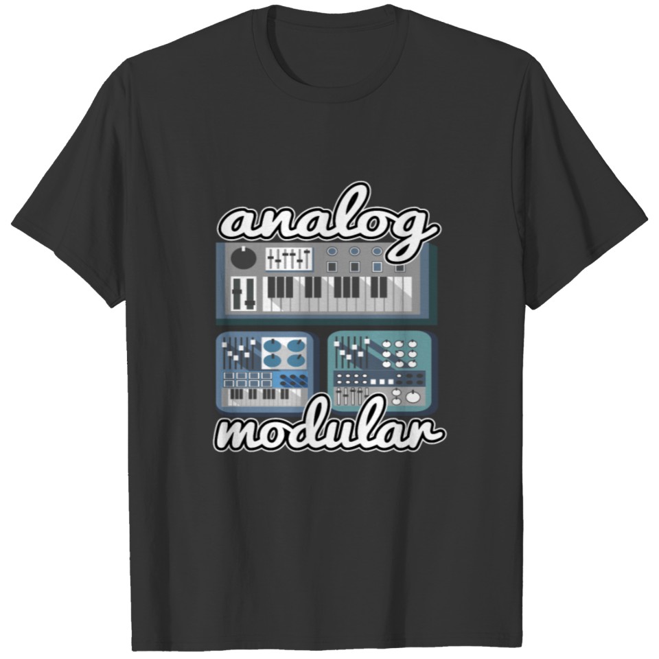 Analog Modular Synthesizer Synth Sound Retro T-shirt