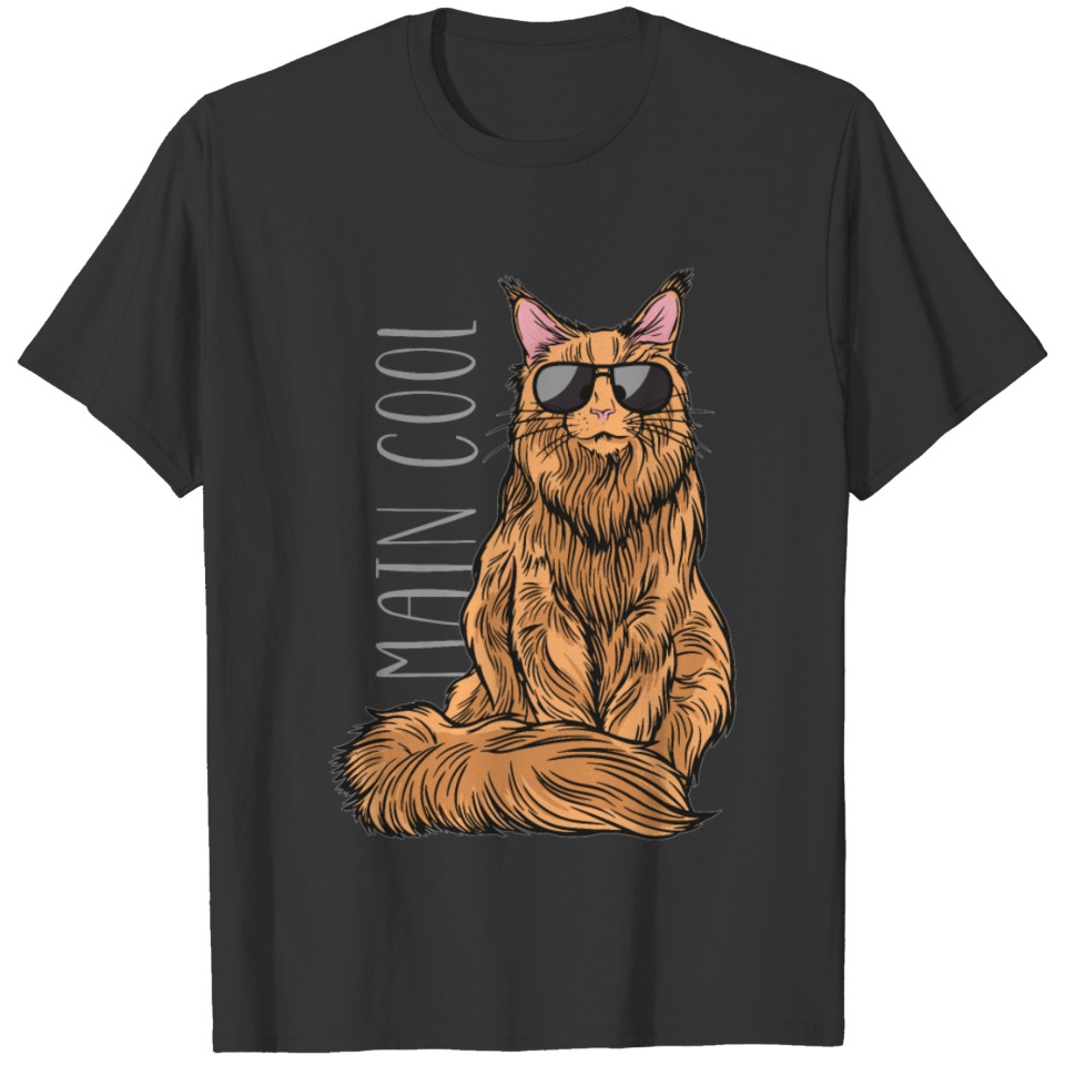 Main Cool - Maine Coon cat T-shirt