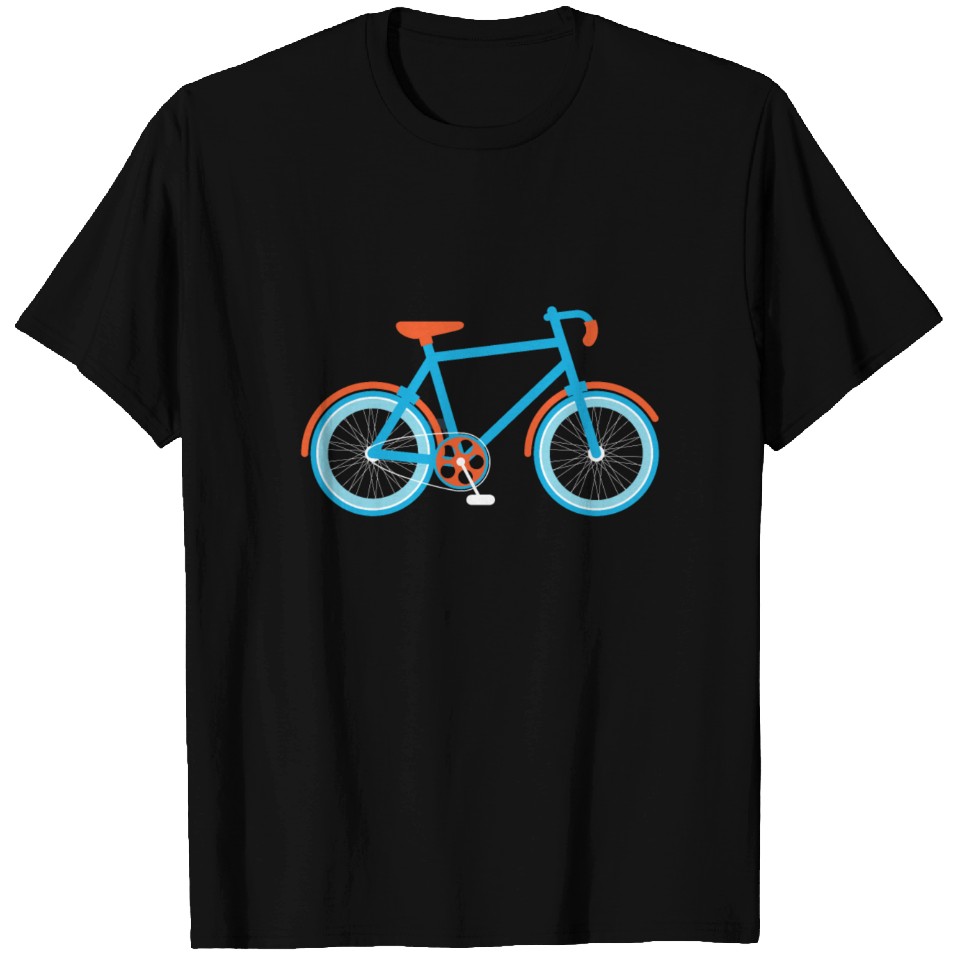 Bike Birds Box T-Shirt in Blue main image 0