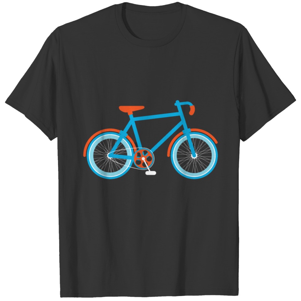 Bicycle Retro Road Bike blue orange T Shirts