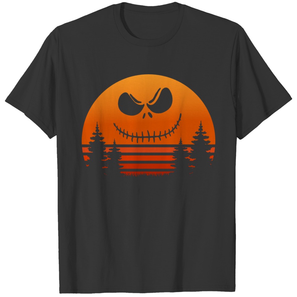 Halloween Sun Set Face T-shirt