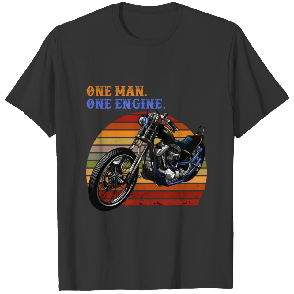 Motorist Motorbiker Retro Motorcycle Motorbike T-shirt