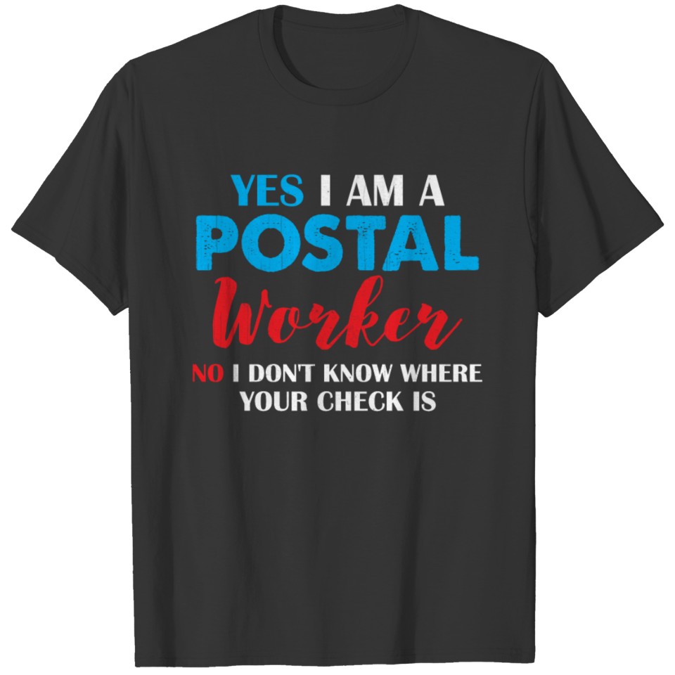 Postal Worker Post Mail Postmark Carrier Stamp T-shirt