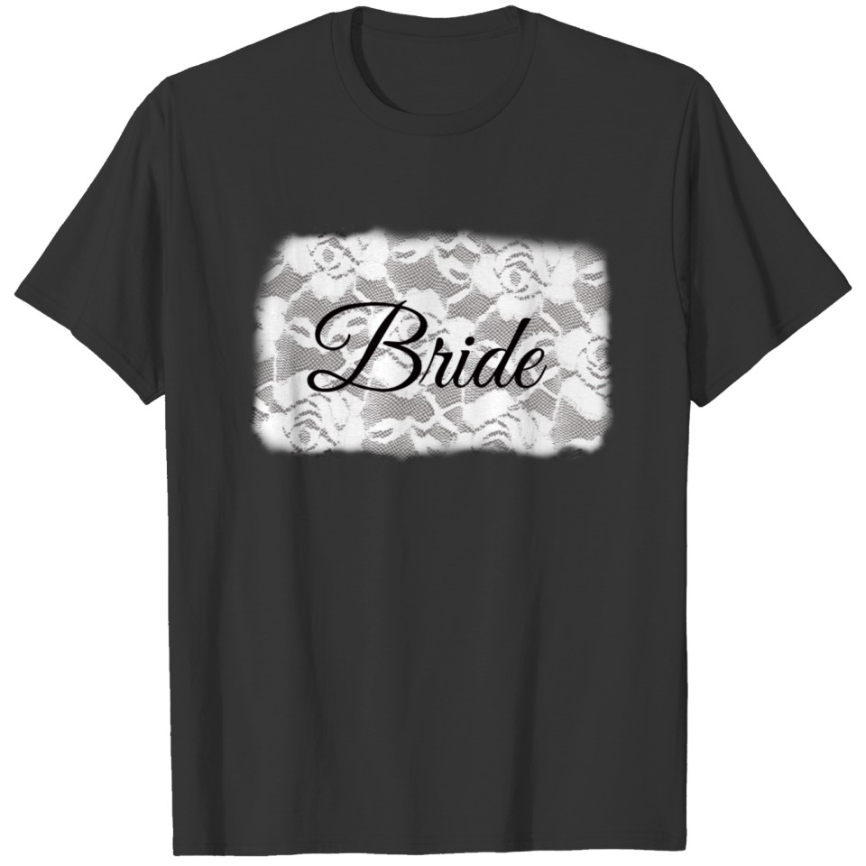 White rose lace bride T Shirts