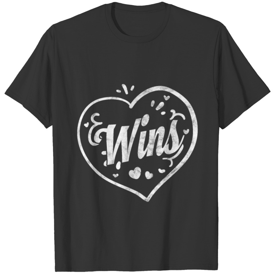 Love Wins Retro Gay Lesbian Heart Positivity LGBT T-shirt
