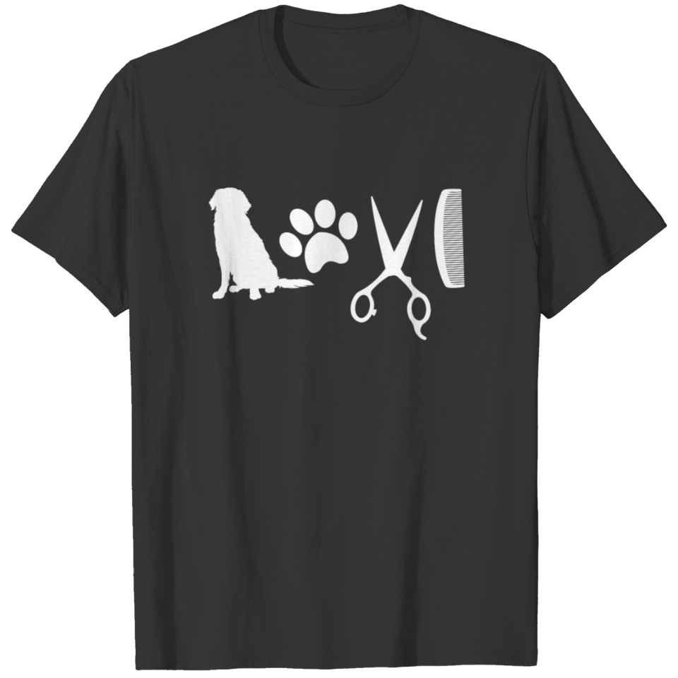 Love Dog Grooming T Shirts For Women Men Puppy