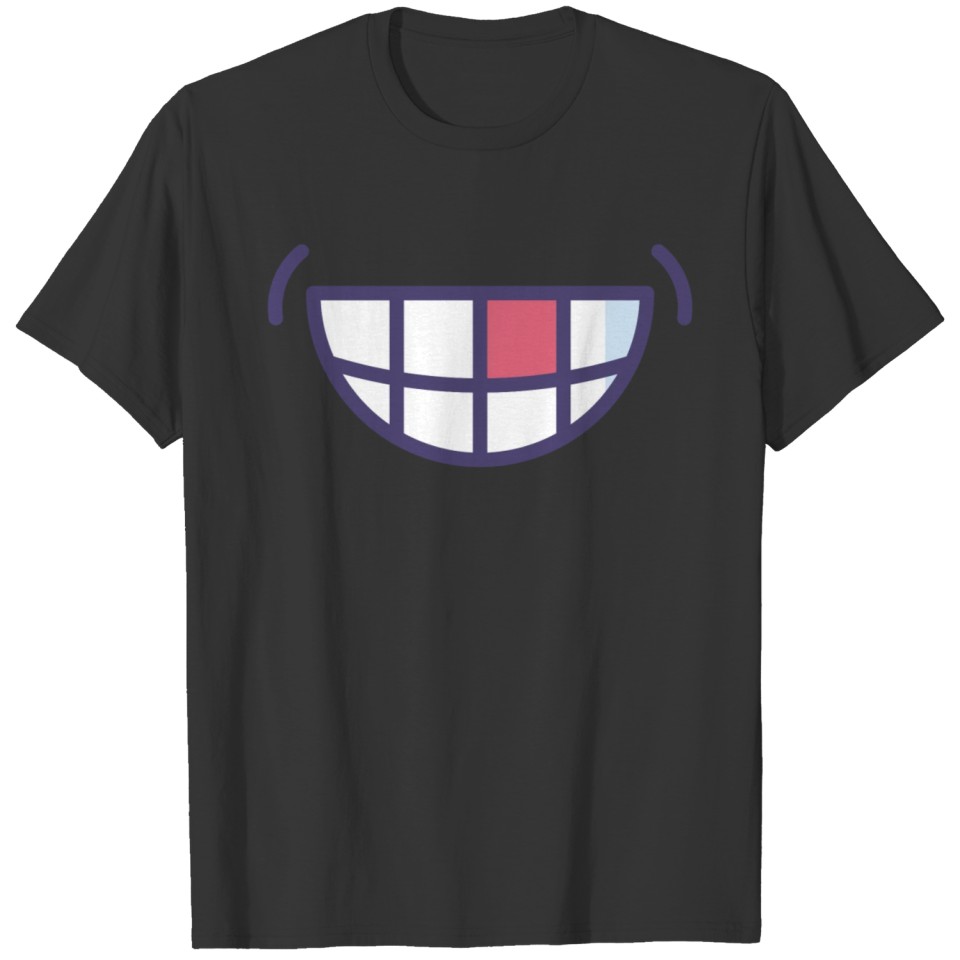 Mouth Teeth Smiling Face Protection Mask T-shirt
