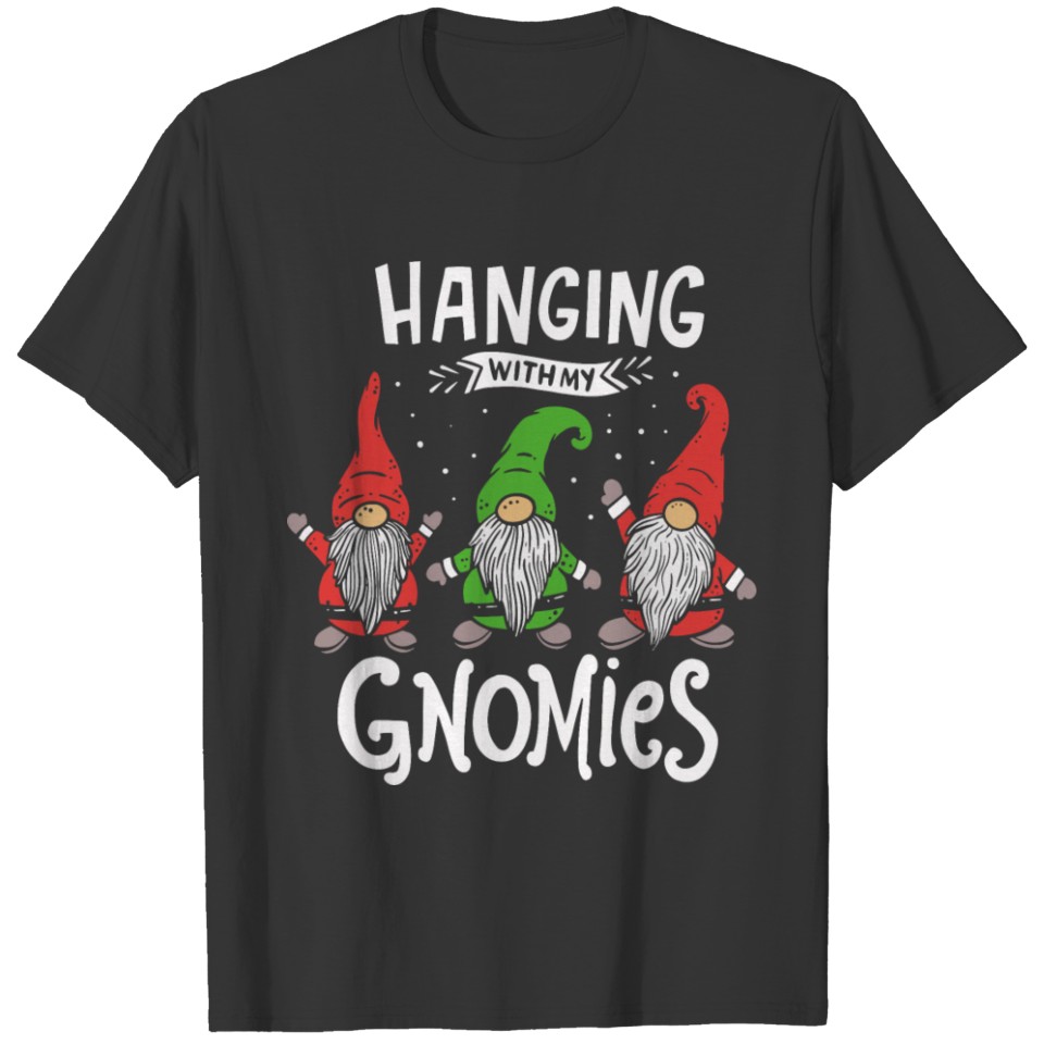 Hanging With My Gnomies Gnomes Christmas Squad T-shirt