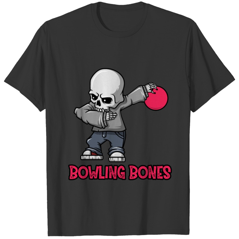 Halloween Bowling Bones Bowler Players Horror Spar T-shirt