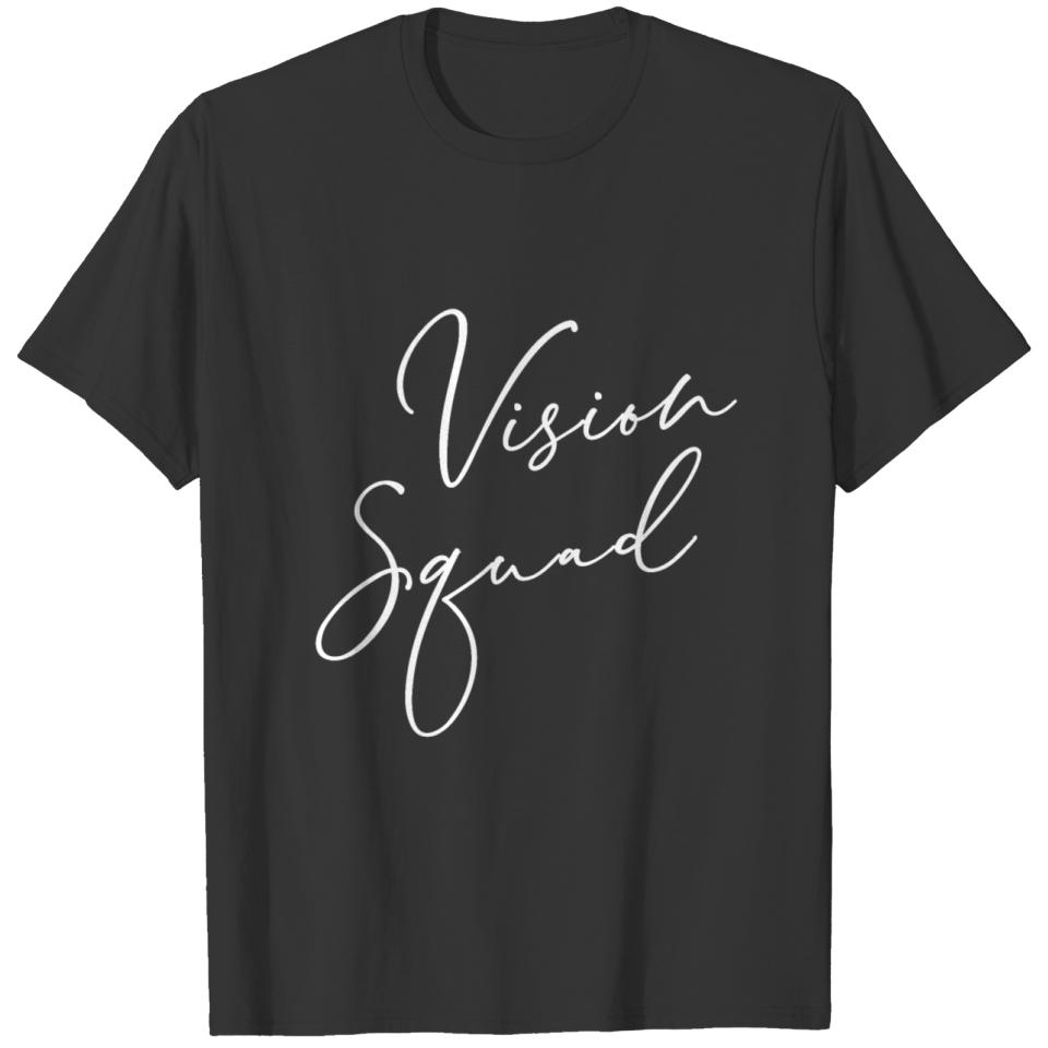 Vision Squad White on Black T-shirt