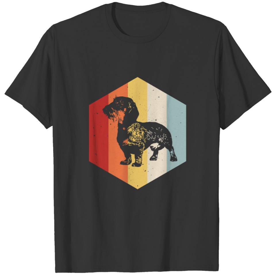 Retro Vintage Dachshund Dog Design for a Dachshund T Shirts
