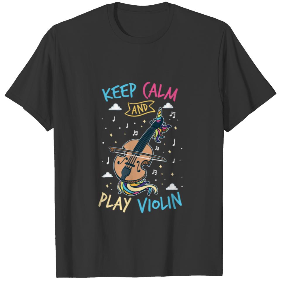 Keep Calm And Play Violin Violin Player Gifts T-shirt