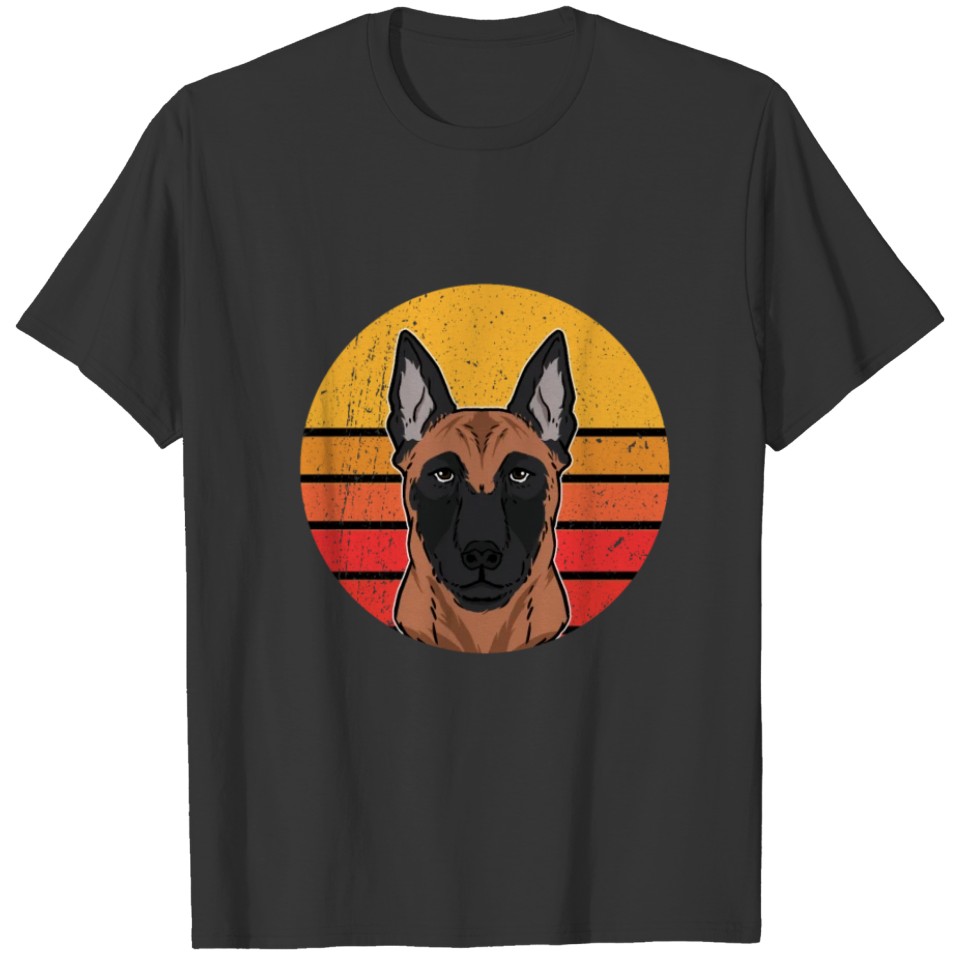 Vintage Malinois Puppy Dog Owner Gift T-shirt
