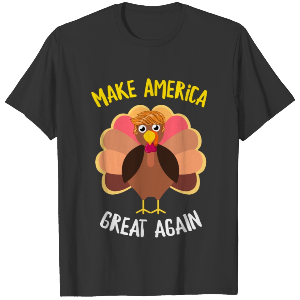 Thanksgiving Donald Trump Turkey USA Patriotic T-shirt