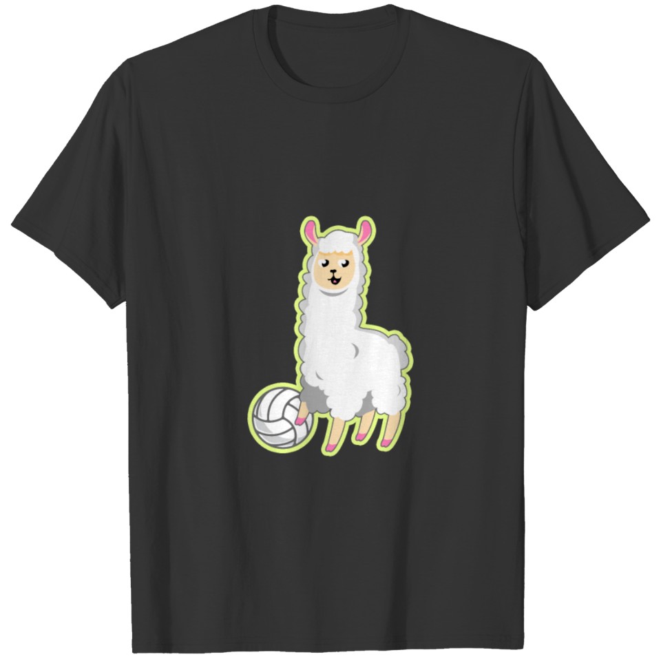 Volleyball Llama T-shirt