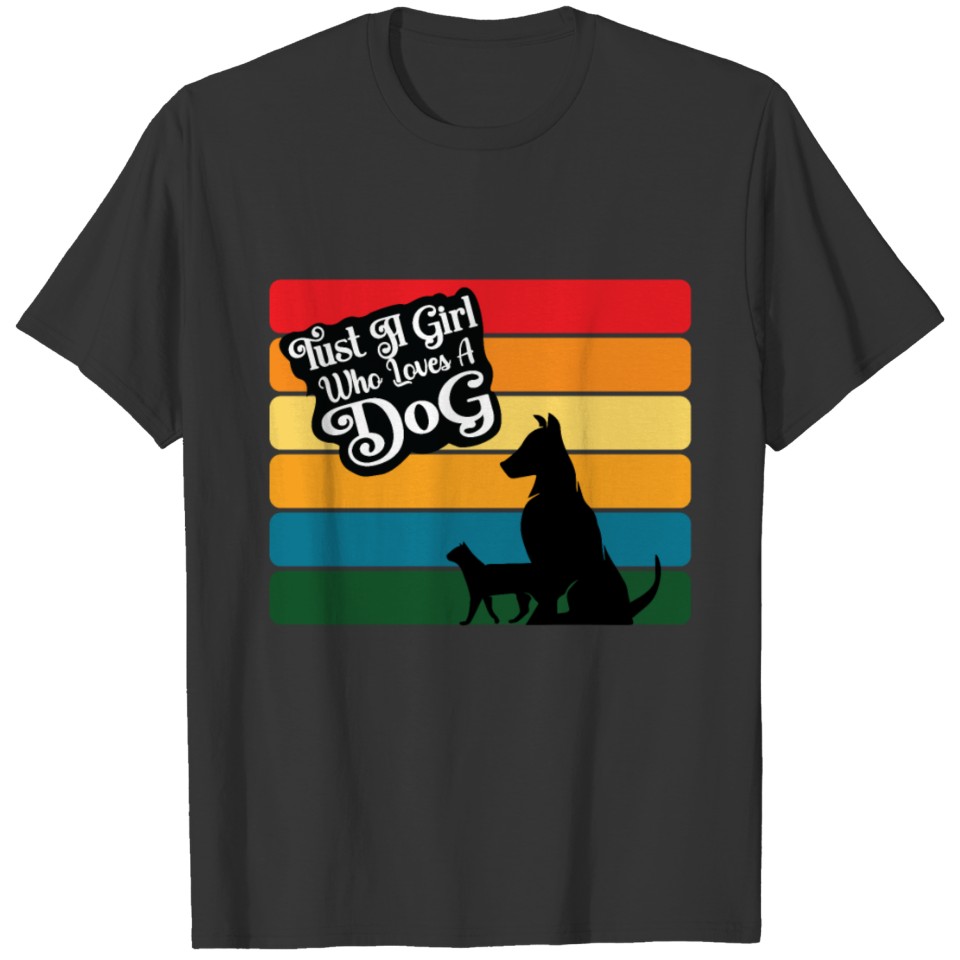Trust A Girl Who Loves A Dog t-shirt Pugs design T-shirt